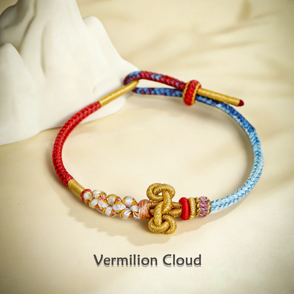 Pulsera trenzada artesanal tradicional china