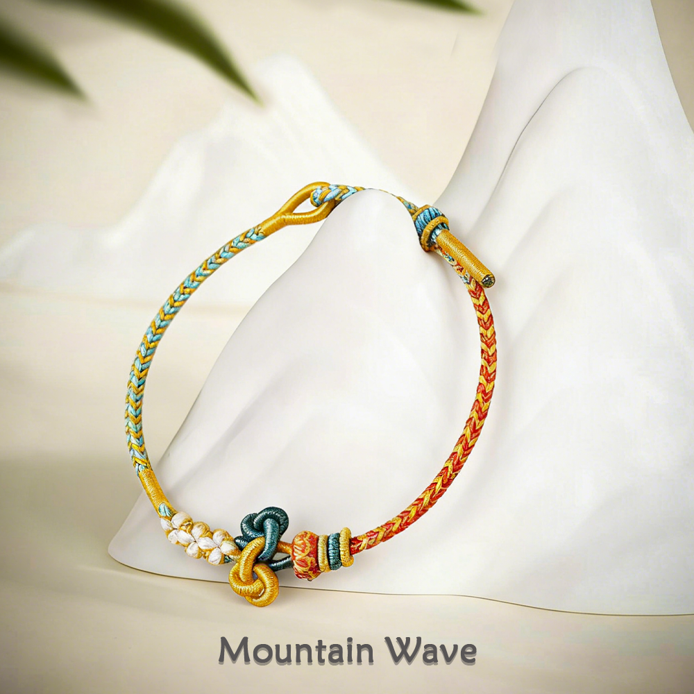 Pulsera trenzada artesanal tradicional china