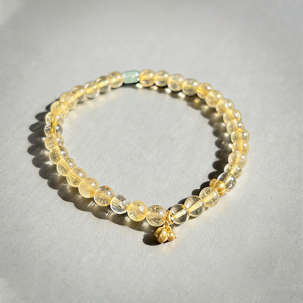 Pulsera de cristal de riqueza GoldStreak
