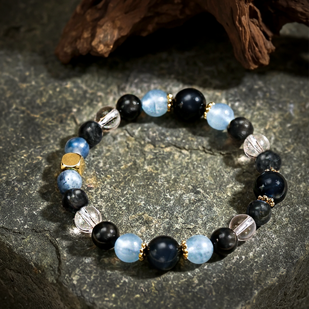 Pulsera de cristal de energía acuática de la montaña Wudang