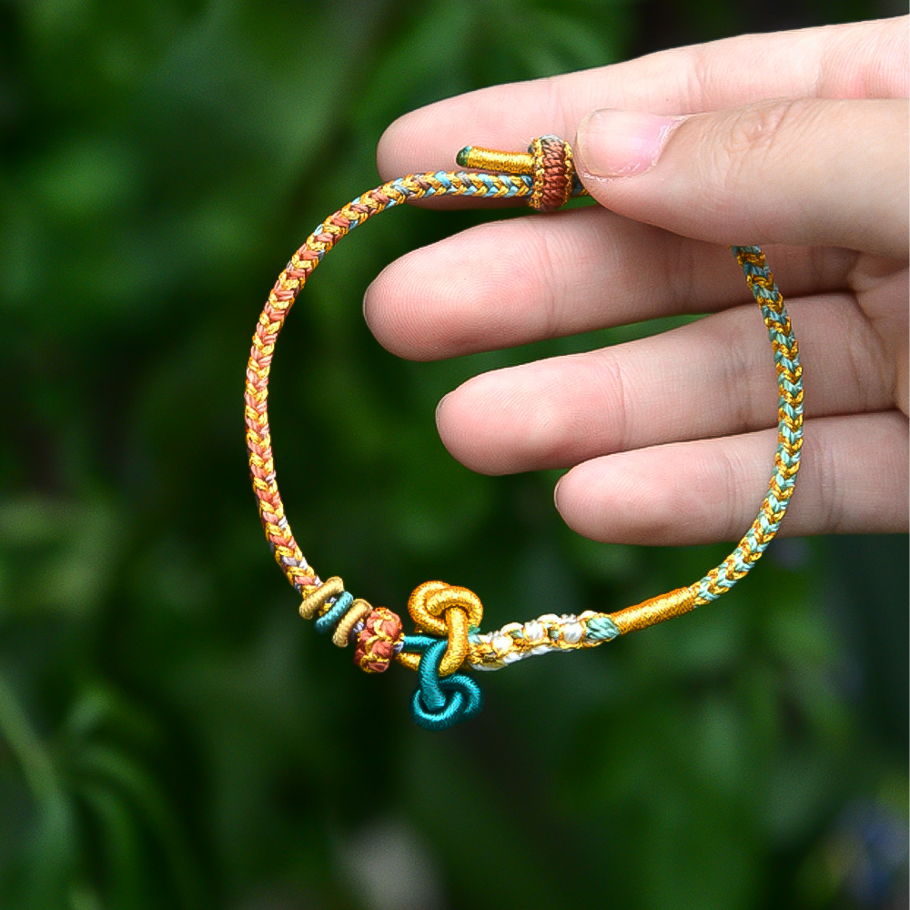 Bracelet tressé artisanal traditionnel chinois