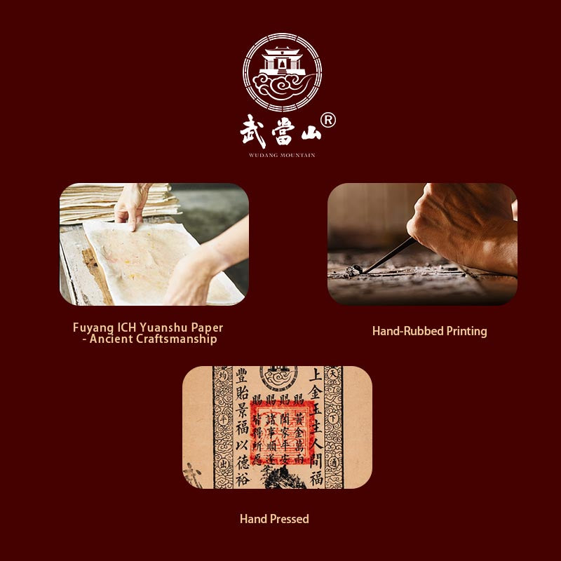 Banco de la Suerte - Pergamino de la Riqueza de Wudang Hecho a Mano