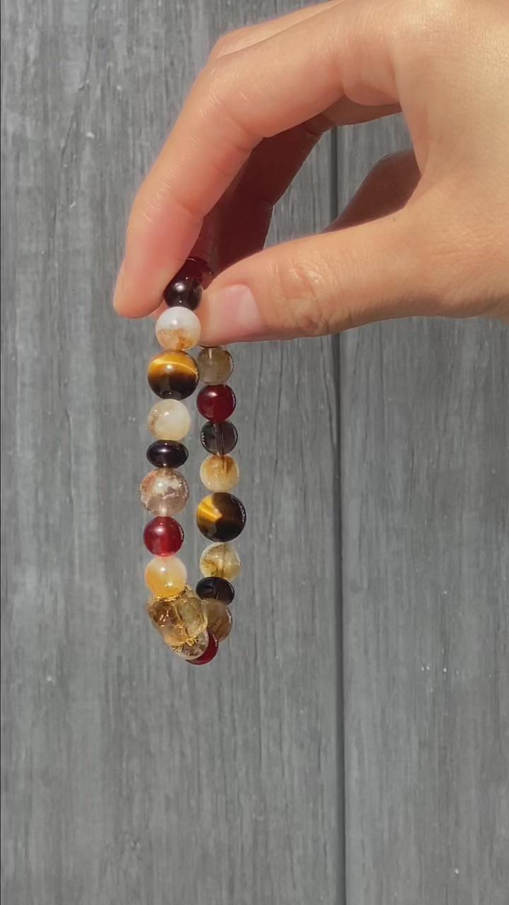 Pulsera de cristal de energía terrestre de la montaña Wudang