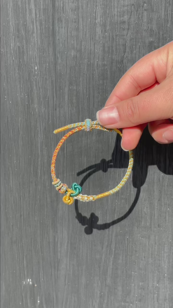 Bracelet tressé artisanal traditionnel chinois