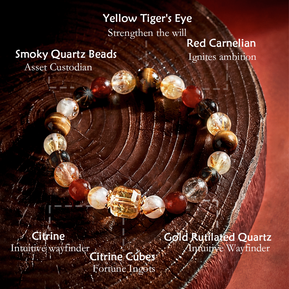 Pulsera de cristal de energía terrestre de la montaña Wudang