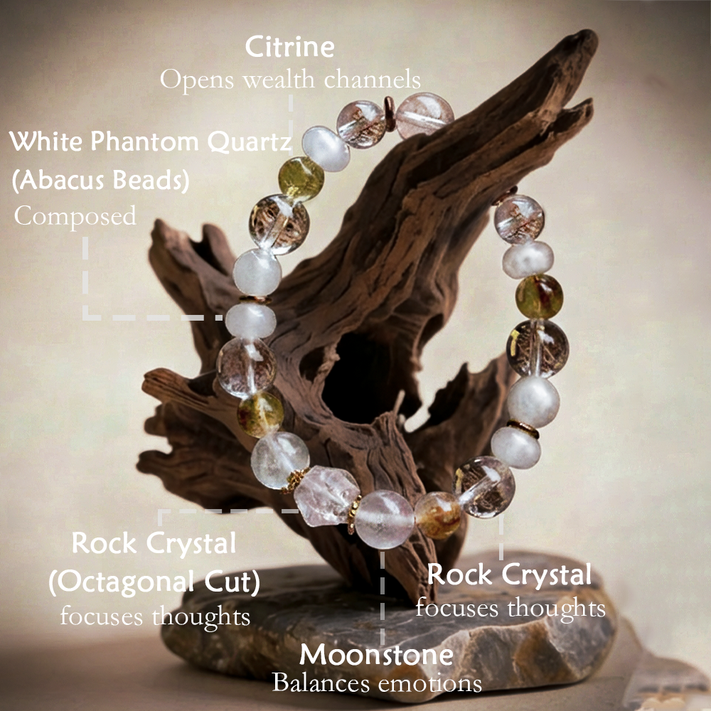 Pulsera de cristal metaenergético de la montaña Wudang