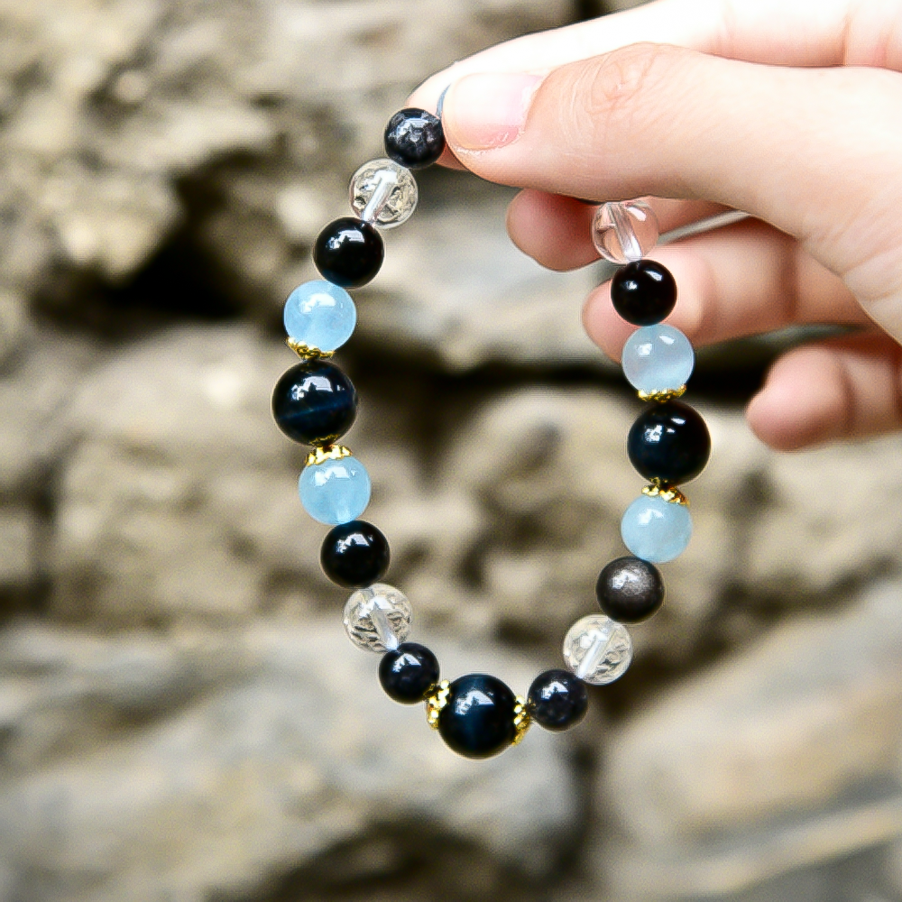 Pulsera de cristal de energía acuática de la montaña Wudang